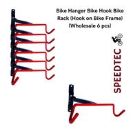 Bike Hanger Bike Hook Bike Rack (Hook on Bike Frame) (6 pcs.)