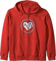 R2-D2 & BB-8 Droid I'm Looking For Valentine's Day Zip Hoodie