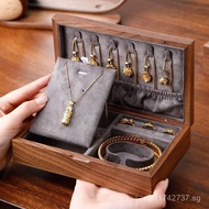 High-end Exquisite Storage Three Gold Storage Box Necklace Jewelry Box Accessories Bracelet Jewelry 