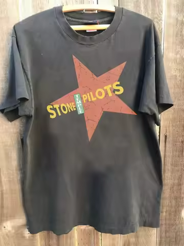 Vintage 90's Stone Temple Pilots Band Charcoal Color Unisex Tshirt