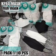 Masker KF 94 / Masker 4D Masker KF94 KOREA 4ply HITAM PUTIH