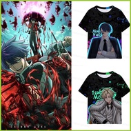 PS2 Tougen Anki Dark Demon of Parad Cosplay cloth summer T-shirt Anime Short Sleeve Top SP2