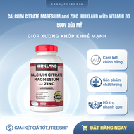 Viên uống Kirkland Calcium Citrate Magnesium And Zinc 500v