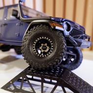 4pcs For 1/18 TRX4M SCX24 FMS FCX18 FCX24 FX118 RC Car Climbing Aluminum Alloy Hub Wheel Tires