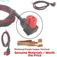 Red 8AWG 10AWG Power Cord Tinned Copper Wire with Flexible Silicone Elbow Design