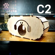 (The Bool's) C2 Cute Hamster House Capsule Shape Suitable for all types of Hamsters Cambel Winter Ro