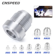 CNSPEED AN6 AN8 AN10 AN12 AN16 AN20 Aluminum Nitrous Hose Fitting Male Billet Straight Male Weld Fit
