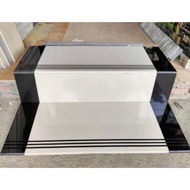 Granit anak tangga kombinasi hitam cream 30x80+20x80