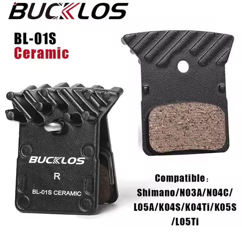 BUCKLOS Bicycle Brake Pads Durable Ceramic Road Mountain Bike Brake Pad Heat Dissaipation Mtb Brakes