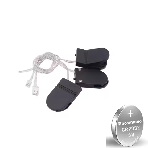 3V button button battery box 2032 battery holder CR2032/CR2025 shell with cover with switch with wir