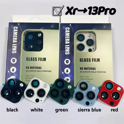 Perfect Fake Camera Lens Seconds Change For IPhone XR To 13 Pro 14Pro Back Film Phone Alloy Sticker 