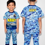 Baju askar budak lelaki1-5tahun Pra School Set Pyjamas Kids Baju Tidur Budak