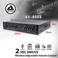 Ampaudio Amplifier Karaoke Amplifier Ampaudio AV8008 Stereo Amplifier Audio Home Karaoke Power Ampli