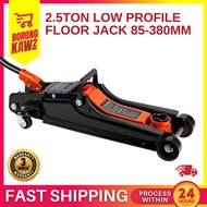 2.5 Ton Low Profile Floor Jack 85mm - 380mm Service For Auto Repair Tools Car Kereta 2.5ton ( Black 