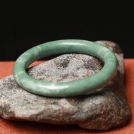 Natural Guizhou Jade Bracelet Round Bangle Light Green Floating Flower Guizhou Jade Jade Bracelet Round Bar