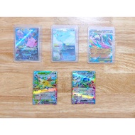 5 Pokemon Rare Game Cards (Clefairy AR Togekiss Mega Gallade ex Leafeon Terapagos ex)