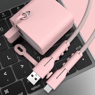 Charger Protector for Huawei 40W/66W iPhone 18W/20W Charging Plug Full Cover Silicone Anti-breaking 