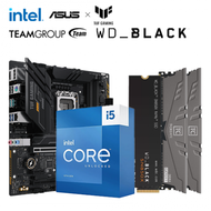 【重磅價】Intel【14核】Core i5-13600KF+華碩 TUF GAMING B760M-E D4+十銓 T-CREATE EXPERT DDR4-3200 16G*2+WD_BLACK SN850X 1TB