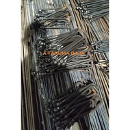 M19x400mm Concrete Iron Anchor, Shopee Courier Delivery, 3/ Iron Anchor 4 inch x 40cm, 2 Nuts 1 Plat