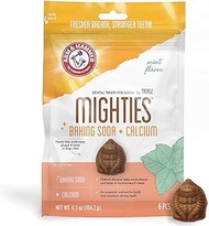 Arm & Hammer for Pets Treadz Dog Dental Chews, Gorilla, 6 Pcs | Arm and Hammer Baking Soda Enhanced 