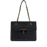 Chanel Black Quilted Sheepskin Small Beauty Lock Tote Aged Gold Hardware, 2016-2017