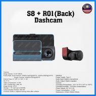 Dahua S8 + R01 (Back)Dashcam Recorder Up to 4K resolution 24-hours parking monitoring with GPS ADAS