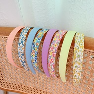 【In Stock】Fabric hair band small floral candy color hairband 日韩少女心布艺发箍小碎花纯色发箍糖果色发箍布艺发夹女