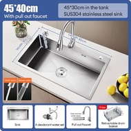 Kitchen Sink Stainless Double Lababo Stainless Complete Set For Kitchen Sink With Strainer FreeDrain
