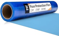 Floor Protection Film, 36 inch x 500 feet, Blue Self-Adhesive Protective Film for Hardwood Floor, Ti