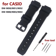 DW9052 Silicone Watch Band for Casio DW-9050/9051/9052 DW-9000/9003/9004  Replacement Strap Men's Wa