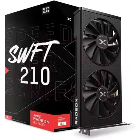 AMD Radeon RX 7600 8GB GDDR6 Gaming Graphics Card HDMI 3xDP RDNA 3 PCI Express