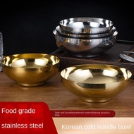 Food Grade Stainless Steel Cold Noodle Bowl Insulated Ramen Bowl Kimchi Noodle Bowl 20cm