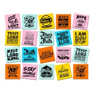 20 pcs Colorful Bible Verse Fridge Ref Magnet (all 18 design plus 2 more FREE)