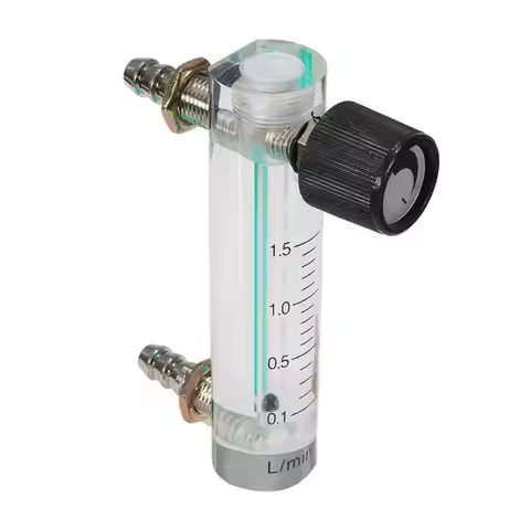 0-1.5LPM 1.5L Oxygen Flow Meter Flowmeter with Control for Oxygen Air Gas Dropshipping