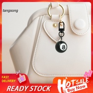 Tang_ Small Pool Ball Keychain Billiard Ball Keychain Black 8 Ball Keychain Mini Pool Ball Charm Bil