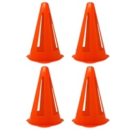 Flexible Orange Goal Cones For Drills + Practice For Training + Games - 9 Inches