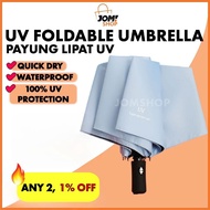 Anti UV Folding Umbrella Automatic Windproof Umbrella Payung Anti UV Payung Foldable Automatik Payun