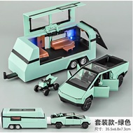 Toy School Season Car Tesla Pickup Model RV Alloy Simulation Car Model Car