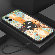 Casing for OPPO A36 4G A76 4G REALME 9i K10 4G A96 4G OPPO F7 A3 OPPO A1K realme C2 CUTE DOG Family 