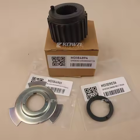 1 Set Crankshaft Gear and Blade and Seal For Mitsubishi Pajero V43 V73 V77 V97 L200 Triton 6G72 6G74