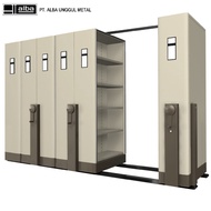 Mobile File Mekanik 30 Compartment merk ALBA type MF AUM-102