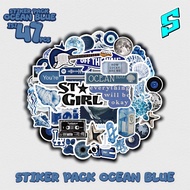 NEWEST COOL AESTHETIC OCEAN BLUE STICKER PACK NEWEST COOL OCEAN BLUE AESTHETIC STICKER PACK CONTENTS
