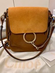Chloe Small Faye Backpack in Brown