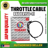 SUZUKI RAIDER150-FI THROTTLE CABLE KABLE KABEL CABLE MINYAK HITAM 100% ORIGINAL TOBAKI