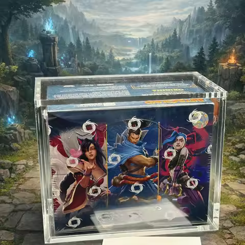 [K]Acrylic Magnetic Display Case Fits Riftbound League of Legends Origins Booster Box Protector UV R