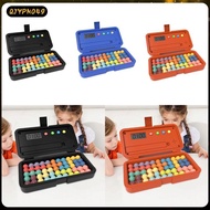 [qjypno49] Pyramid Plate Puzzle Challenging Logic Puzzle with Timer IQ Games Brain Teaser Puzzle for