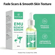Dermalab Emu Renew Serum Scar Removal Cream Pitted Scar Treatment Safe for Skin | Moisturizing Acne 