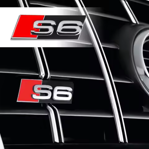 3D ABS S3 S4 S5 S6 S7 S8 Badge Car Front Grille Emblem Valve Cap for Audi A1 S2 B7 B8 R5 C6 C7 Q5 Q7