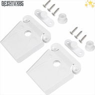 GESH1VX65 1 Set Cooler Hinge Kit, Lock Buckle Design Mounting Holes Latch Replacement Set, White  Fl