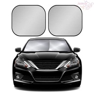 JWENTY Windshield Sun Shade For Car Windshield Sunscreen Curtain Fabric Blocks Silver Reflective